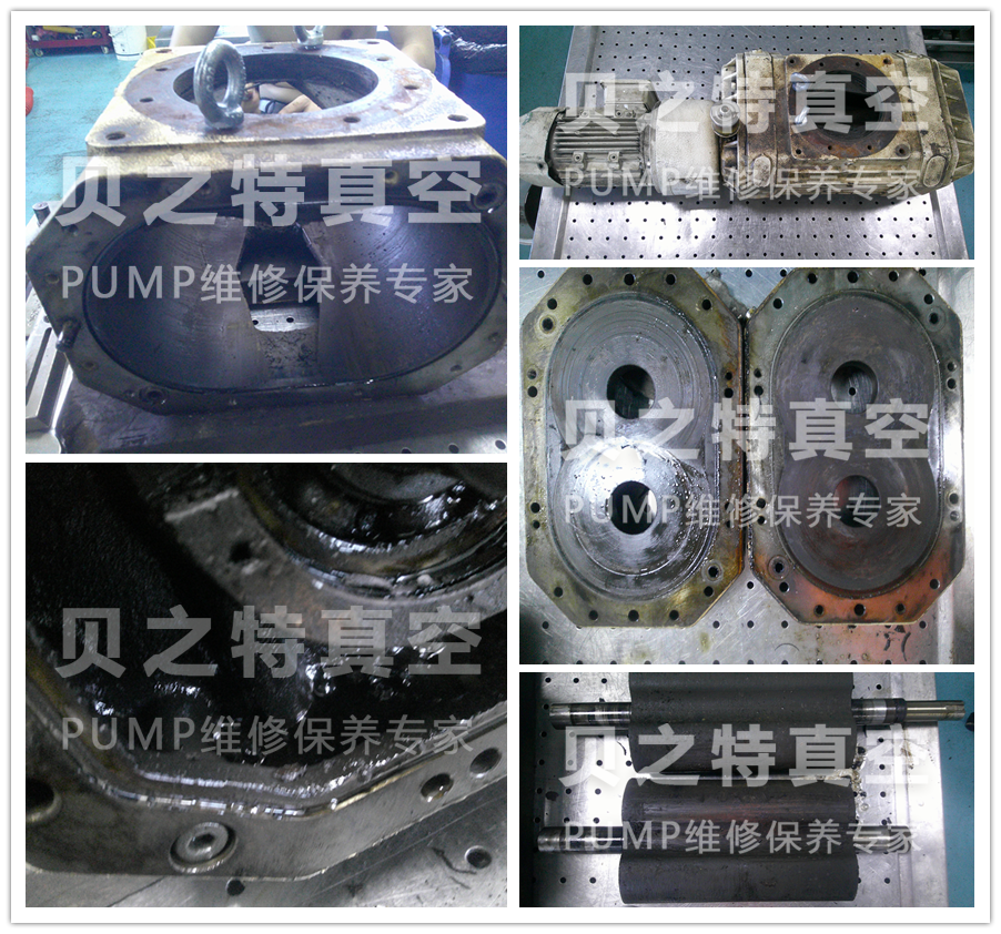 普旭真空泵wp0500漏油维修图
